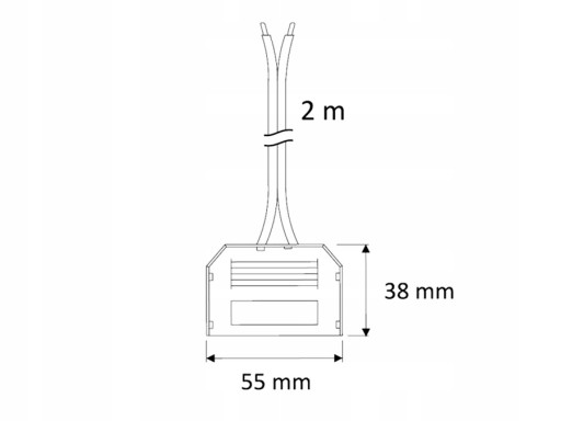 SPLITTER LED SPLITTER KONEKTOR MINI KONEKTOR 6 ZÁSUVEK 2M KÁBEL