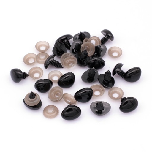 Nos na hračky trojuholníkový plastový 13x18mm 50 ks
