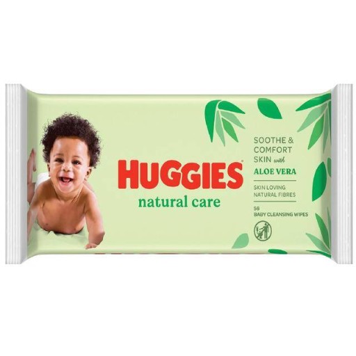 Huggies Natural Care vlhčené obrúsky 56 ks.