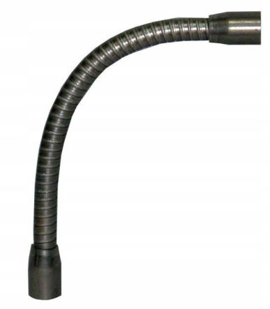 Pružné rameno 45cm husí krk FLEXO oceľová hadica surová trubica M10x1 lampy
