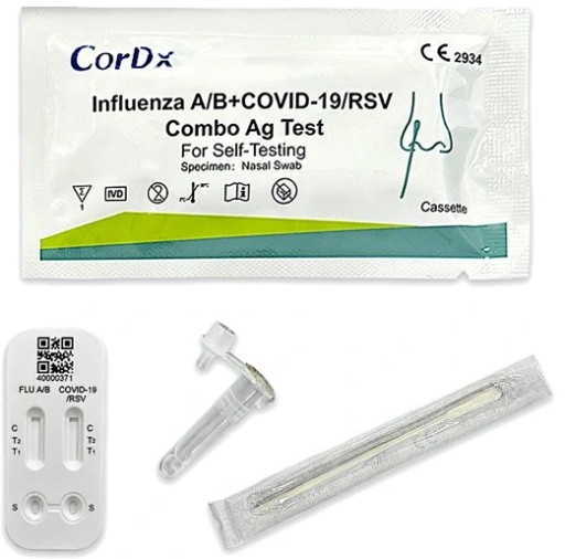DOMÁCI TEST COMBO COVID-19 chrípka A+B RSV CordX