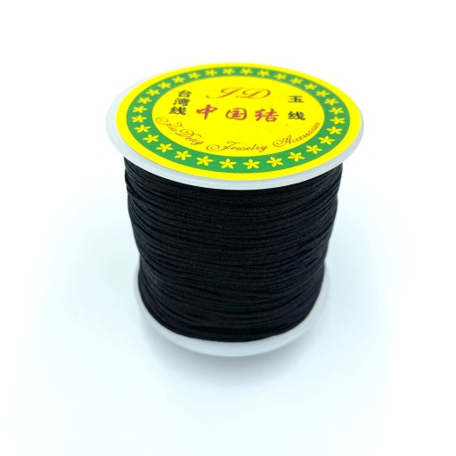 Nylonová struna 0,8 mm Čierna makramé 10 m