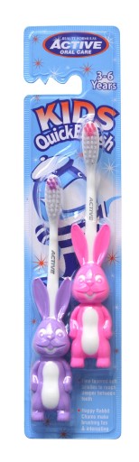 Beauty Formulas Zubná kefka pre deti Králiky 3-6 rokov 2 kusy