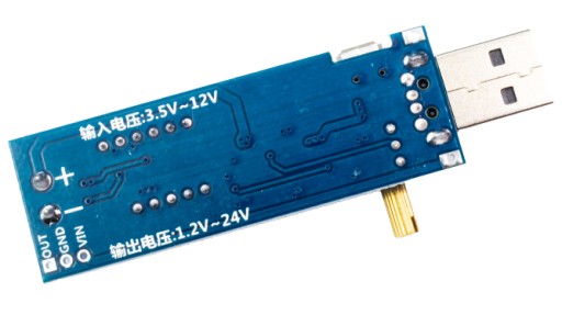 2v1 USB microUSB DC-DC Step-Up a Step-Down menič napätia 1,2-24V