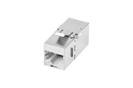 Keystone konektor RJ45 cat.6, tienený, uhol 90 stupňov