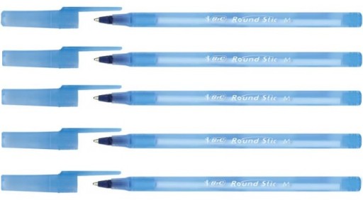 Bic Round Stick pero modré - 5 kusov