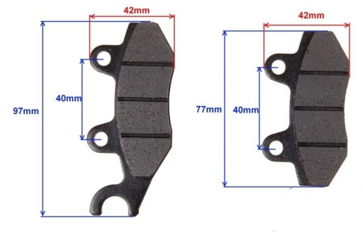 ATV Barossa 250 SMC JIALING brzdové platničky 2TYP