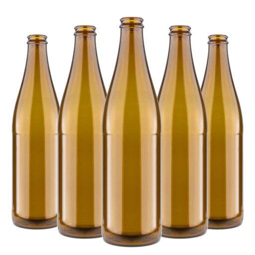 5X VICHY SVETLÁ SKLENENÁ PIVNÁ FĽAŠA 500ML