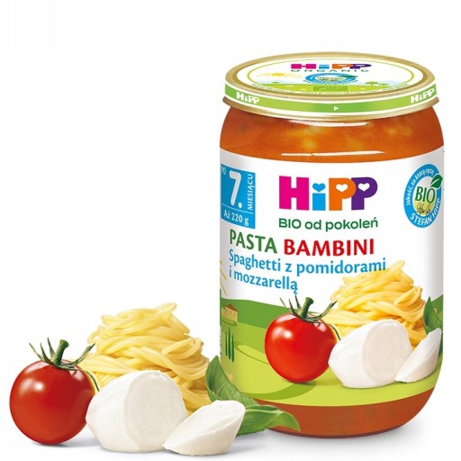 HiPP BIO Špagety s paradajkami a mozzarellou 220 g