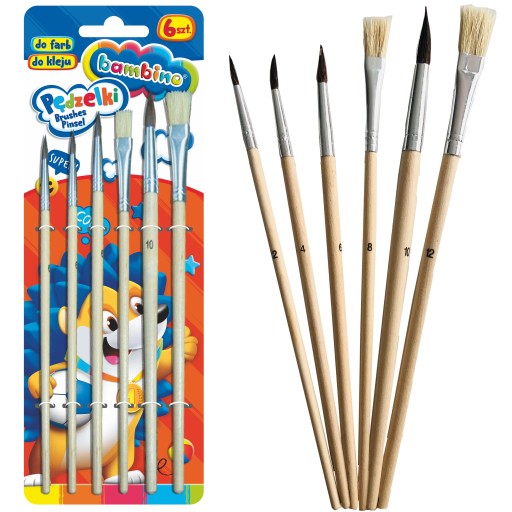 BAMBINO KEFY ŠKOLSKÉ KEFY SADA 6 ks