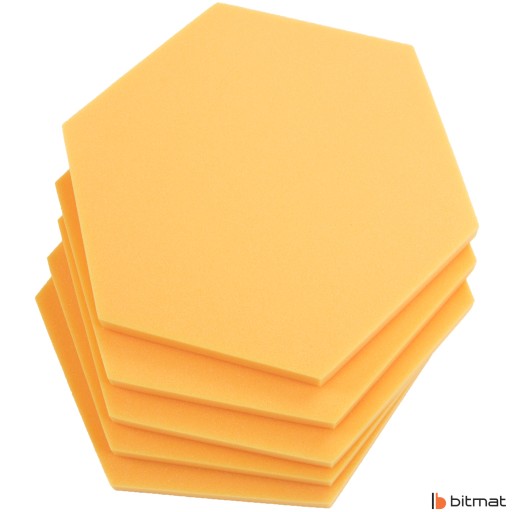 AKUSTICKÝ PANEL DOMÁCE AUDIO ŠTÚDIO HEXAGON 3CM voštinové akustiky