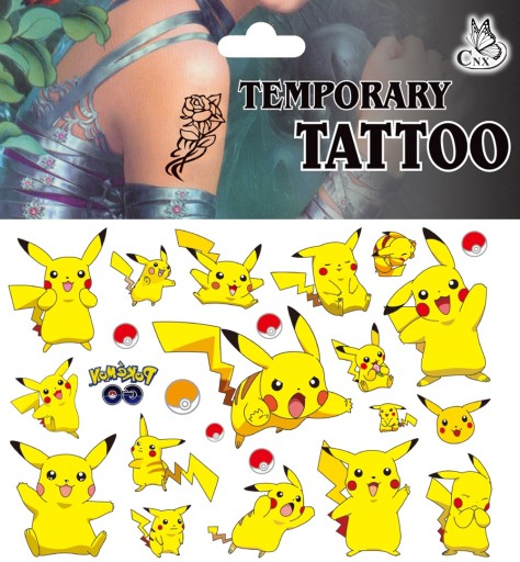 UMÝVAJÚCE TETOVANIE PRE DETI POKEMON GO CG177