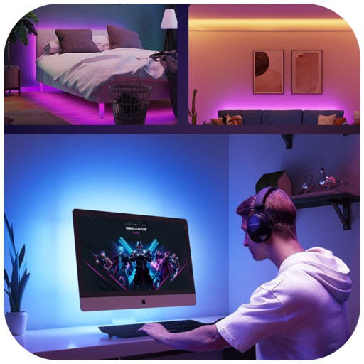 SMD 2835 LED PÁS VODEODOLNÉ FAREBNÉ RGB 5M LED + DIAĽKOVÉ NAPÁJANIE