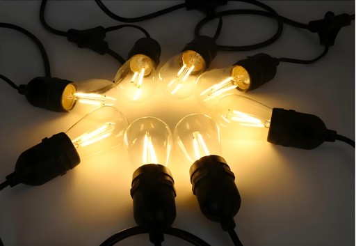 VÝKONNÁ E27 LED ŽIAROVKA EDISON GARLANDS RETRO LOFT PRIEMYSELNÁ TEPLÁ E27