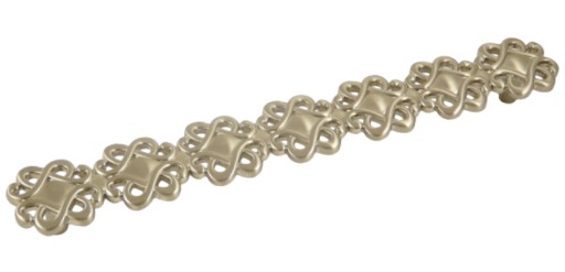 Prelamovaná nábytková úchytka zamak, nerez inox, 256 mm - U087 AMIX