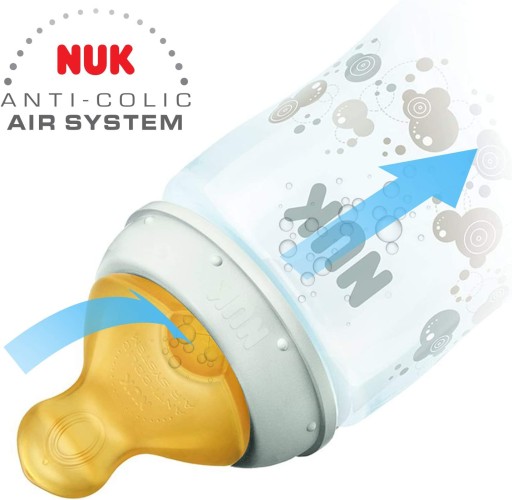NUK Cumlík na fľašu latex 6m+ L First Choice+ 2 ks