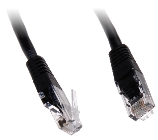 Patchcord RJ45/6/0,5-BLACK kat.6 čierny 0,5m