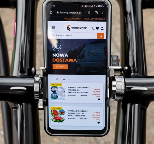 Držiak na bicykel VERGIONIC na bicykel určené použitie: telefón