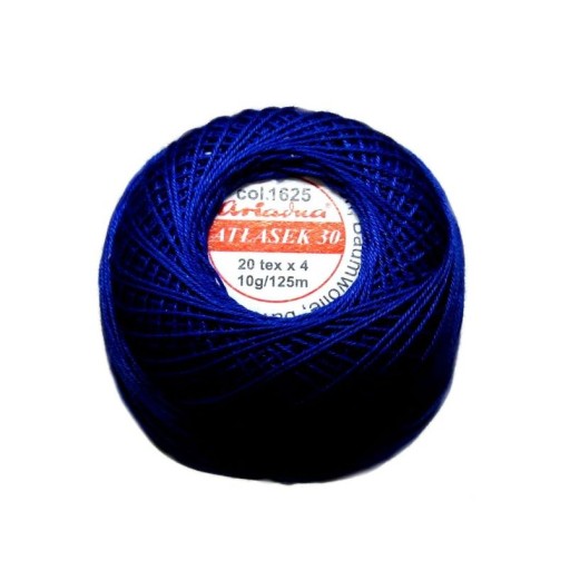Cordonek Atłasek 30 chrpa modrá 1625 ARIADNA 10g/125m