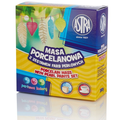 Astra PORCELÁNOVÁ HMOTA 380g + 3 PERLEŤOVÉ FARBY