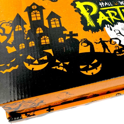 LED PUMPKIN lampa so svietiacim HALLOWEENským červíkom