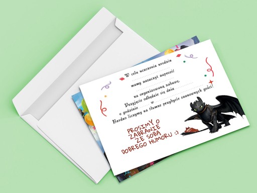 AKO VYCVIČIŤ DRAKA POZVÁNKA NA NARODENINY DIEŤAŤA + OBÁLKA ZDARMA