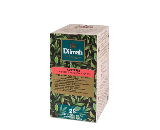 Malinový Dilmah 25 gastronomických obálok
