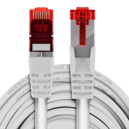 RJ45 LAN kábel CAT 6 S/FTP AWG27 LSZH biely 2m