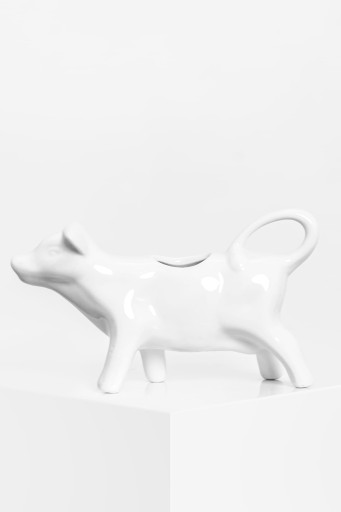 PORCELÁNOVÁ DŽVNA NA MLIEČKU KRAVA NA KRÉM
