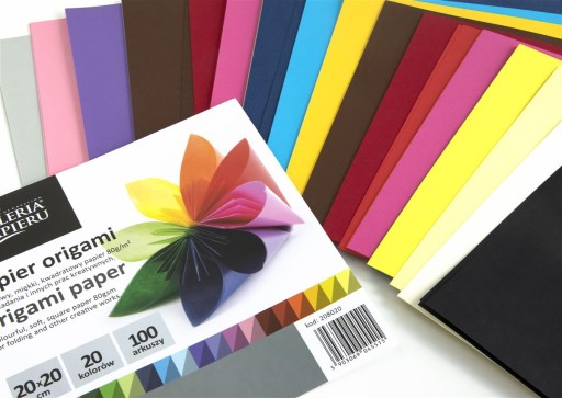 Origami papier 20x20cm 80g 100 listov, mix farieb
