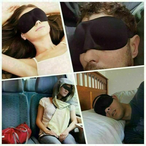 POHODLNÁ 3D MASKA NA OČNÉ VIEČKA Mäkká