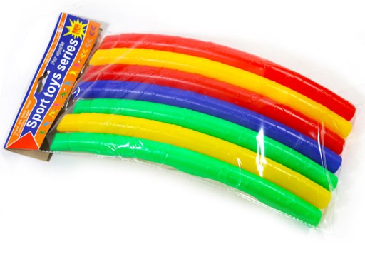 FAREBNÝ SKLADACÍ HULA HOOP S PUBS 58 CM 7 PRVKOV