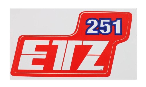 Samolepky samolepka obtisk MZ ETZ 251 samolepka