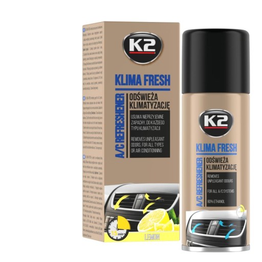 K2 KLIMA FRESH LEMON 150 ML Prostriedok na klimatizáciu