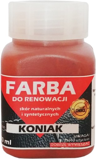 RENOVÁCIA KOŽENÉHO ČALÚNENIA FARBA COGNIA LAK 30ml