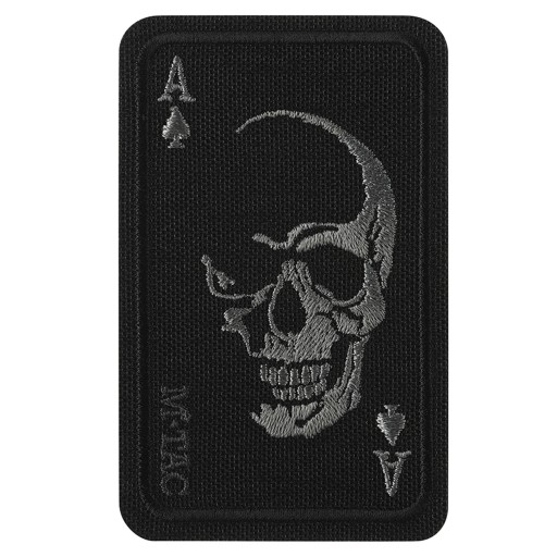 NÁPLATA FACE OF WAR SKULL AS SPADES M-TAC BLACK