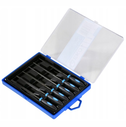 Sada ihlových pilníkov na kov, 6 kusov, 150 mm