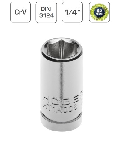 Nástrčný šesťhran 13mm 1/4'' Hogert 1 ks