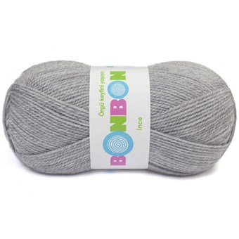 BonBon Ince 100% akryl Nako 100g 98233 svetlo šedá