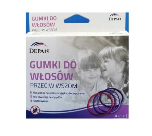 DEPAN gumičky do vlasov proti všiam, 4 ks.