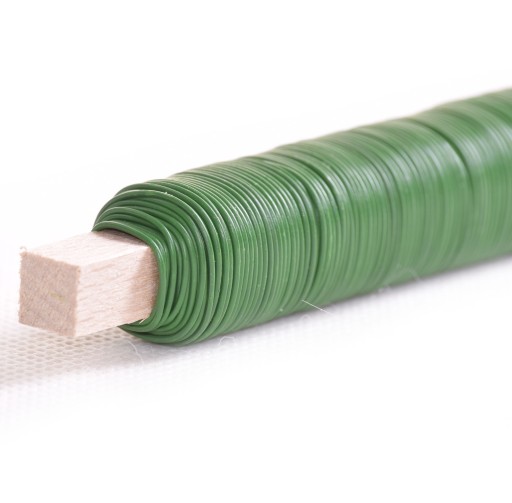 Zelený navinutý drôt 100g na 0,7mm kolíku