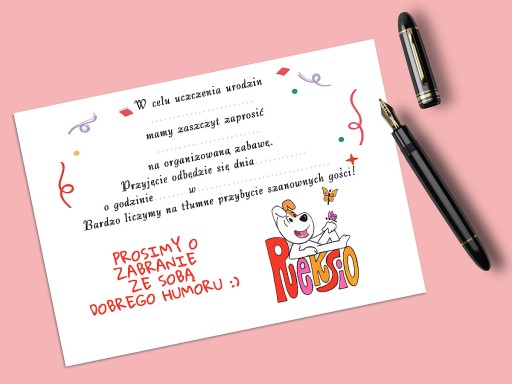 REKSIO POZVÁNKA NA NARODENINY DIEŤAŤA + OBÁLKA ZDARMA