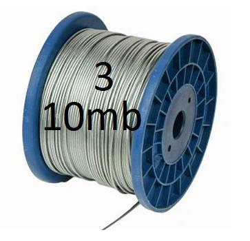 PVC OCELOVÉ LANO 3mm KÁBEL 10m