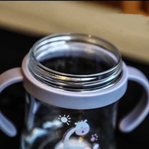 Sippy pohár so slamkou pre deti, 250 ml