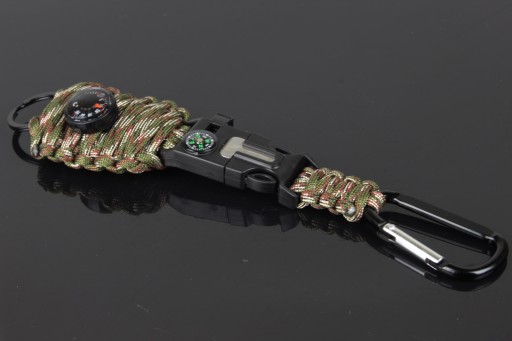 Paracord Keychain Carabiner Firestarter TEPLOMER
