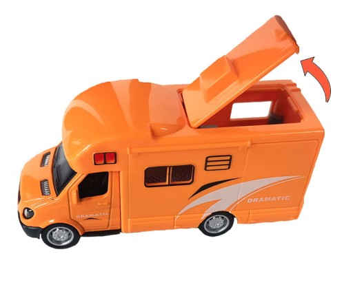 Karavan, kempingové auto, kovové, 50-te roky