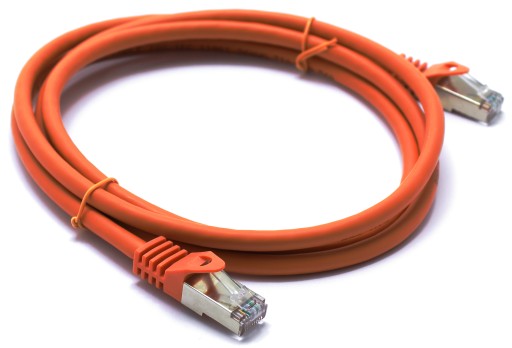 LAN KÁBEL RJ45 CAT 6a SSTP AWG27 LSZH ORANŽOVÁ 6P50 PATCHCORD 2M
