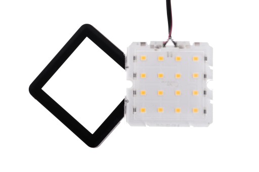 SQUARE MESH LED 1,5W SQUARE 2 TEPLÁ ČIERNA