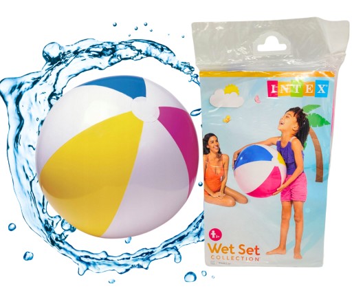 PLÁŽOVÁ LOPTA 61 cm NAFUKOVANÁ INTEX 59030NP RAINBOW