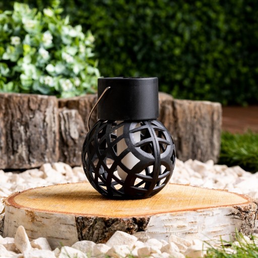 LED solárna lampa guľová lampa 7cm IGNIS záhradná lampa IP44 1800K